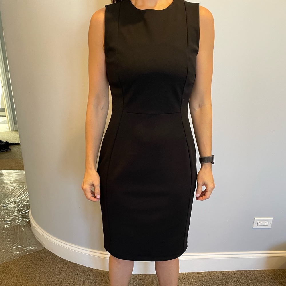 Calvin Klein black sheath dress very good condition